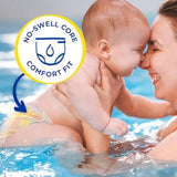 Pampers Splashers Disposable Baby Swim Diapers in Size 4, 18 Count, Gap-Free Protection