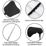 Foxany Telescopic Fly Swatters, Durable Plastic Fly Swatter Heavy Duty Set, Flyswatter with Stainless Steel Handle for Indoor/Outdoor/Classroom (2 Pack)