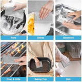 AIDEA Non Scratch Wire Dishcloth 24PK, Wire Dishwashing Rag for Wet and Dry, Washable Dish Rags No Odor, Cleaning Pads Steel Scrubber for Cookware, Sinks, Dishes, Stove Tops, 7"×8"