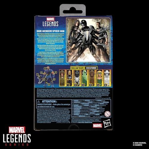 Marvel Legends Series Dark Avengers Spider-Man, Avengers Comics Collectible 6-Inch Scale Action