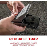 Tomcat Rat Snap Trap, 1 Rat Size Trap - Reusable - Effectively Kill Rats - Ideal for Home and Farm Use