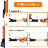 27-inch Snow Brush & Ice Scraper for Car Windshield Protection with Ergonomic Grip