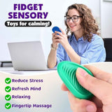 KLT Sensory Stone Fidget Toys for Adults Anxiety Relief 6 Pack Textured Stones