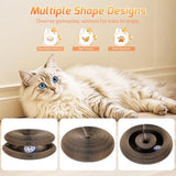2 pack magic organ foldable reversible accordion kitty toy cat scratcher with bell balls