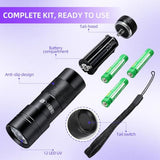 Blacklight Flashlight UV 12-LED Small Portable Mini for Hidden Stain Detection and Pet Urine