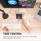 vsninside macro keypad stream controller deck gaming streaming shortcut keyboard