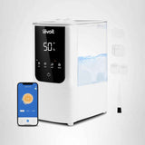 levoit oasis mist 4.5l smart humidifier for large room, white