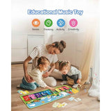 foki floor piano mat for toddlers sensory educational animal sounds touch playmat 1 to 5 years old boy and girl