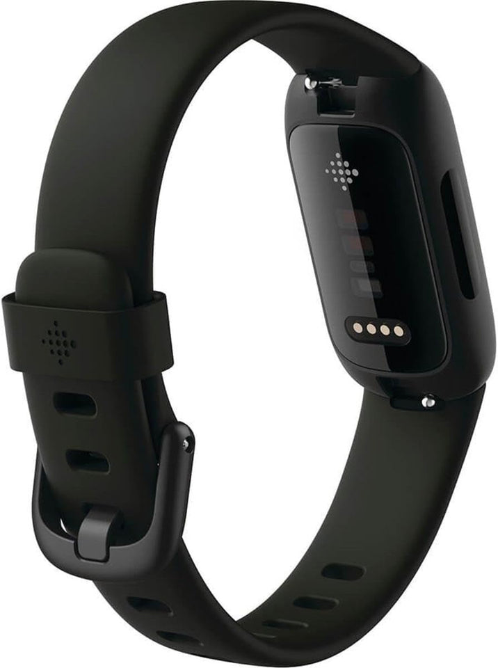 Fitbit Inspire 3 Health &-Fitness-Tracker with Stress Management, Workout Intensity, Sleep Tracking, 24/7 Heart Rate and more, Midnight Zen/Black One Size (S & L Bands Included)