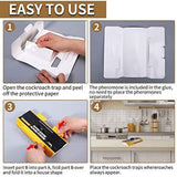20-pack child & pet safe cockroach traps with strong adhesive, yellow color and 6-month lifespan