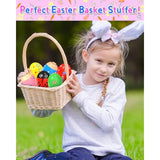 Wooden percussion shakers, 6-pack, prefilled Easter eggs with toys inside, Montessori toys for kids