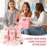 YHRJWN New Mom Gifts, 10 Pcs New Mom Care Package After Baby & After Birth, Postpartum Gifts for Mom, Pregnancy Gift for Expecting Mom, First Time Mothers Day Birthday Gift Set