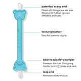 oogiebear Baby Nose Cleaner & Ear Wax Removal Tool - Safe Booger & Earwax Removal for Newborns, Infants, Toddlers - Dual-Ended - Essential Baby Stuff