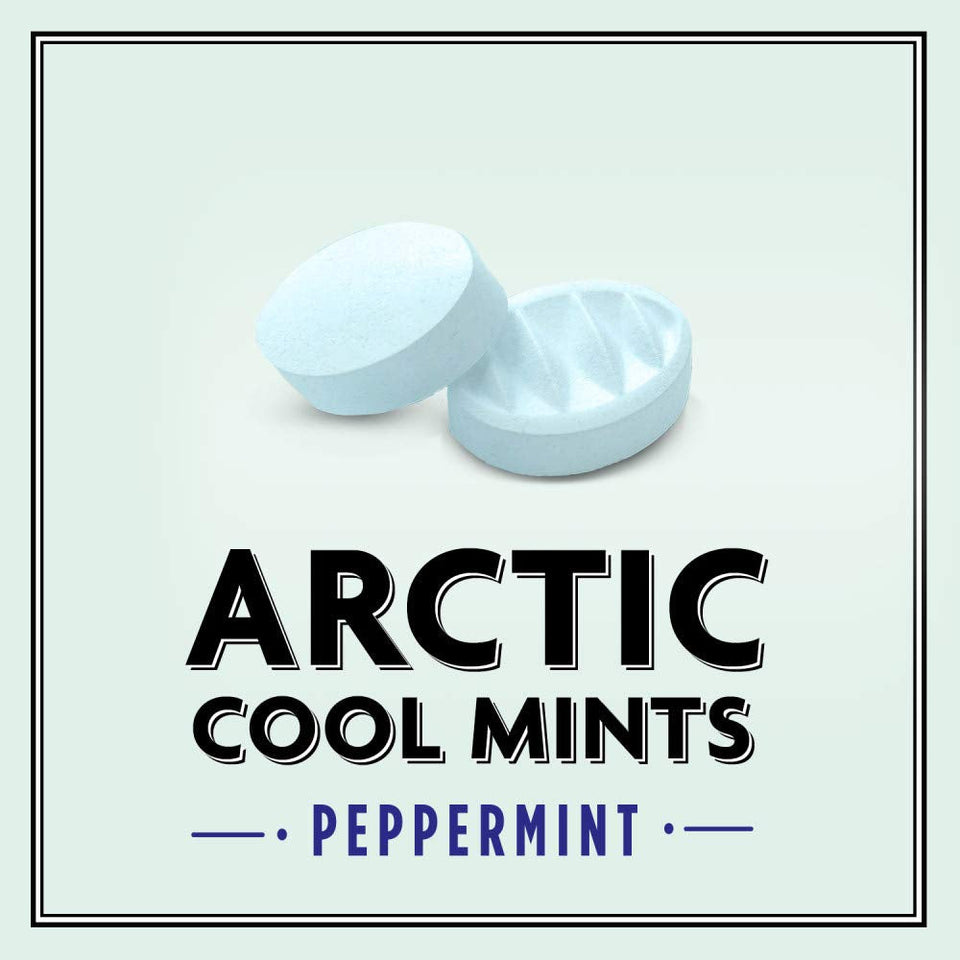 altoids arctic peppermint breath mints sugar free 1.2 oz tin pack of 8
