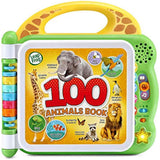 LeapFrog 100 Animals Interactive Learning Book, Green, for 18+ months, 6 double-sided pages, 2 AA batteries required