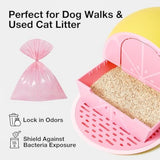 vetreska dog poop bag dispenser with cherry blossom scented bags and holder, pink