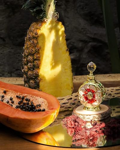 Swiss Arabian Layali Rouge - Luxury Products From Dubai - Long Lasting Personal Perfume Oil Fragrance - A Seductive Signature Aroma - 0.5 Oz
