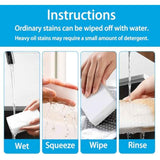 Magic Sponge Erasers, 20 Pack 2X Density Stronger Melamine Sponge Foam Pads, Multi-Functional Household Cleaning Supplies Cleaner for Kitchen, Bathroom, Bathtub, Sink, Wall Cleaner