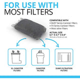 Fluval premium bituminous carbon filter media for aquariums, 3-count 100-gram nylon bags, pack of 1