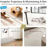 Laser Cat Toys for Indoor Cats, Truly Random Trjajectory, Suction Cup Design, Run Quiet, Interactive Cat Toy Automatic