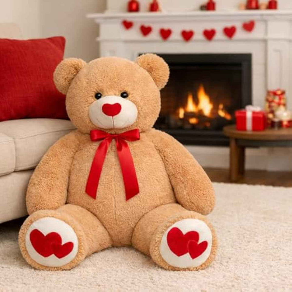 hollyhome 36in large teddy bear plush valentines gift for girlfriend kids