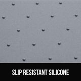 gorilla grip 18.5x11.5 gray 100% waterproof silicone pet feeding mat for dogs and cats