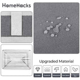 Waterproof 2 Pack Large Laundry Baskets with Reinforced Handles, Grey, 75Lx2