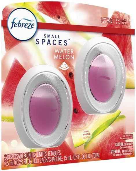 Febreze Bathroom Air Freshener, Odor-Fighting, Plug In Alternative, Air Fresheners for Home, Bathroom, & Kitchen, Closet Air Fresheners, Pet & Litter Box Odor Fighter, Refresh & Energize Scent, 4ct