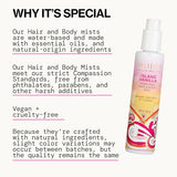 pacificas island vanilla 6oz hair and body mist, paraben-free, no alcohol, vegan and cruelty-free for women