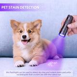 Blacklight Flashlight UV 12-LED Small Portable Mini for Hidden Stain Detection and Pet Urine