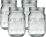 Ball Wide Mouth Glass Mason Jars with Lids and Bands, Used for Canning, Pickling, Juice, Jam, Jelly, Quart Size 32 Ounce (Pack of 2)