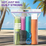 20 Gallon Heavy Duty Jumbo Storage Bags, 24" x 34" Resealable Zipper Top, Pack of 5, BPA-Free, 6 Mil Thick