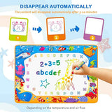 Water Doodle Mat for Kids Painting and Writing, Age 3-7, Magic Pens, Educational Toy Gift for Girls and Boys