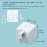moesgo 2nd generation smart bluetooth fingerbot plus, wireless smart light switch button pusher bot, remote control, tuya app compatible with alexa and google home