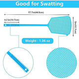 Fly Swatter,5 Pack Plastic Heavy Duty Manual Fly Killer, Long Handle Flyswatter, Large Bug Swatters That Work for Indoor and Outdoor