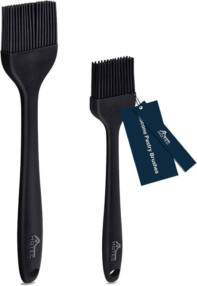 600℉ Heat Resistant Basting Brushes, BPA Free Silicone Pastry Brush for BBQ Grill Barbecue Baking Kitchen