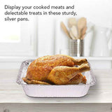 Stock Your Home Aluminum Pans 9x13 Disposable Foil Pans (30 Pack) - Half Size Steam Table Deep Trays - Tin Foil Pans Great for Cooking, Heating, Storing, Prepping Food