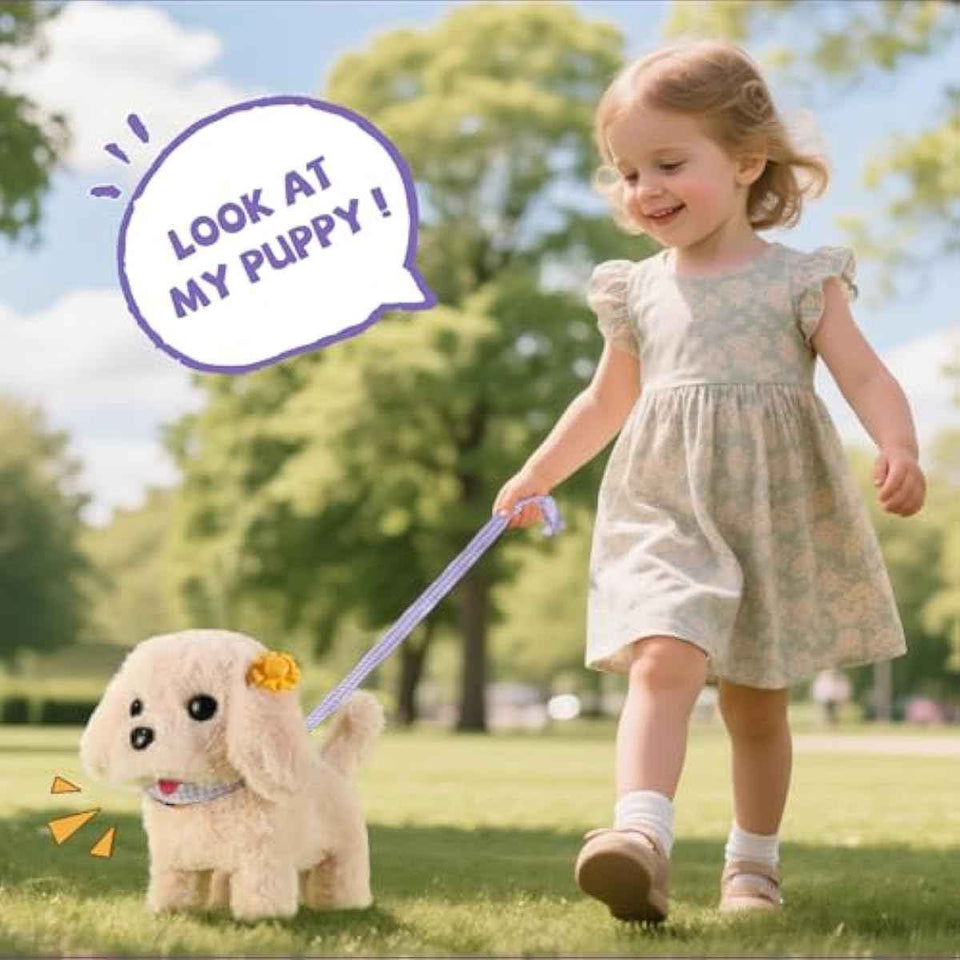 16 Pcs Robot Dog Toys for Girls, Toys for 3 4 5 6 7 8 Year Old Girls Kids Boys, Realistic Robot Puppy Toddlers Girl Toy for 5-7 6-8, Ideas Birthday Gifts for Girl 3 4 5 6 Year Old
