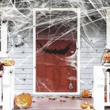 1200 sqft Halloween Spider Webs and 50pcs Fake Spiders Super Stretch Cobwebs Party Decorate for Halloween Theme Indoor and Outdoor Decoration