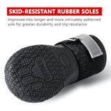 Qumy dog shoes, large dog boots, medium dog paw protectors for winter, snow, hot pavement, rainy weather, outdoor walking, indoor hardfloors