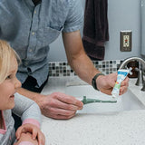Dr Brown's Baby Toddler Toothbrush Green and Orange Dinosaur 2-Pack Ages 1-4 Years Soft Bristles Suction Cup Base