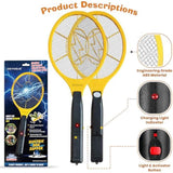 DEVOGUE® Electric Fly Swatter Bug Zapper Battery Operated Flies Killer Indoor & Outdoor Pest Control Mosquito Zapper and Insect Catcher Racket