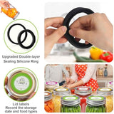 M11 Electric Vacuum Sealer Kit for Wide and Regular Mason Jars with Black Vacuum Sealing Machine and Food Storage Lids