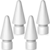 Apple Pencil 2nd Gen/ 1st Gen replacement tips, 4-pack white, durable nibs for iPad Pro Pencil 2/1