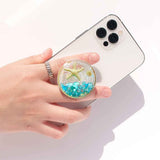 Sky Blue Ocean Style Expandable Collapsible Phone Grip Stand Holder for Smartphone Tablet Cell Phone Accessory