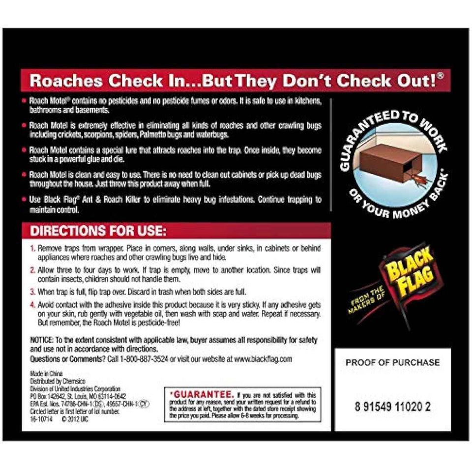 Black Flag Roach Motel Traps, 2-Count, 1-Pack
