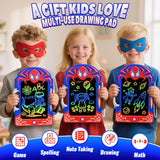 Cool LCD Writing Tablet with Web Stylus & Web Grip–Fun Doodle Board for Kids, Colorful Drawing Pad Toys Birthday Gifts for 3 4 5 6 7 8 10 Year Old Boys Girls Toddler Age 3-4 4-6 6-8 8-12,Outdoor Toys