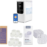 LEVOIT Humidifiers for Bedroom Home, Smart Warm and Cool Mist Air Humidifier for Large Room, Auto Customized Humidity, Fast Symptom Relief, Easy Top Fill, Essential Oil, Quiet, OasisMist4.5L, White