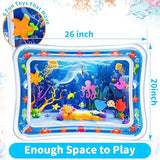 tummy time water mat inflatable baby development toys for 3 to 24 months infants and toddlers