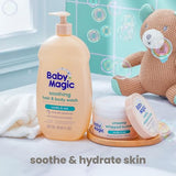 Baby Magic Creamy Whipped Butter Vanilla Oat, 8.4 oz, Gentle, Long-Lasting Moisture for Baby's Sensitive Skin